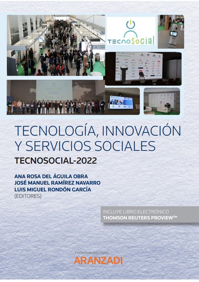 TECNOLOGIA,INNOVACION Y SERVICIOS SOCIALES, de ANA ROSA DEL AGUILA | portada del libro
