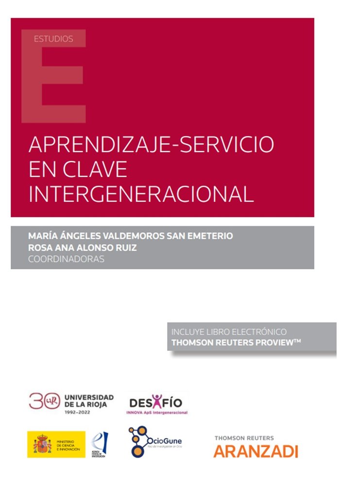 APRENDIZAJE SERVICIO EN CLAVE INTERGENERACIONAL, de MARIA ANGELES VALDEMORO SAN EMETERIO | portada del libro