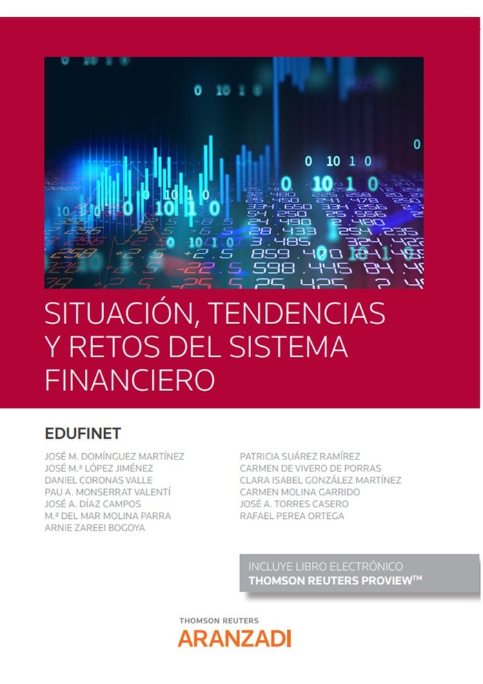 SITUACION TENDENCIAS Y RETOS DEL SISTEMTA FINANCIERO, de EDUFINET | portada del libro