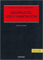 Usufructo, uso y habitación, de Francisco Rivero Hernández | portada del libro