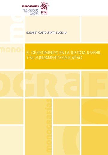 EL DESISTIMIENTO EN LA JUSTICIA JUVENIL | portada del libro