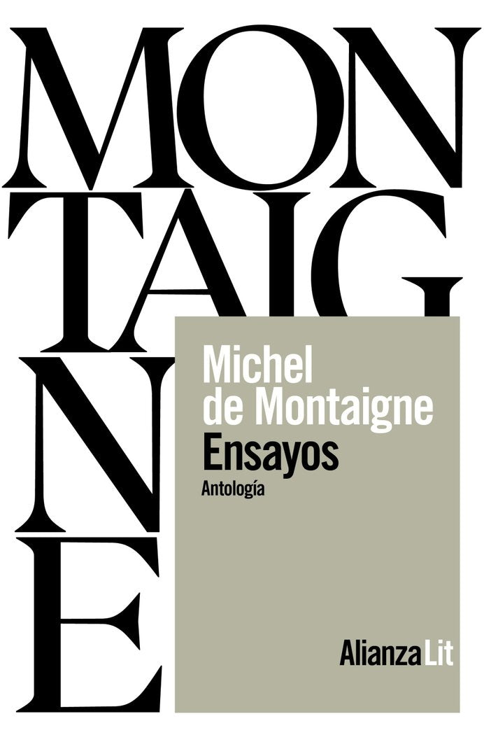 ENSAYOS UNA ANTOLOGIA, de MONTAIGNE | portada del libro