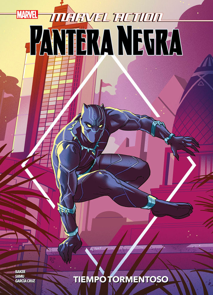 Marvel action pantera negra. tiempo tormentoso, de JUAN SAMU | portada del libro