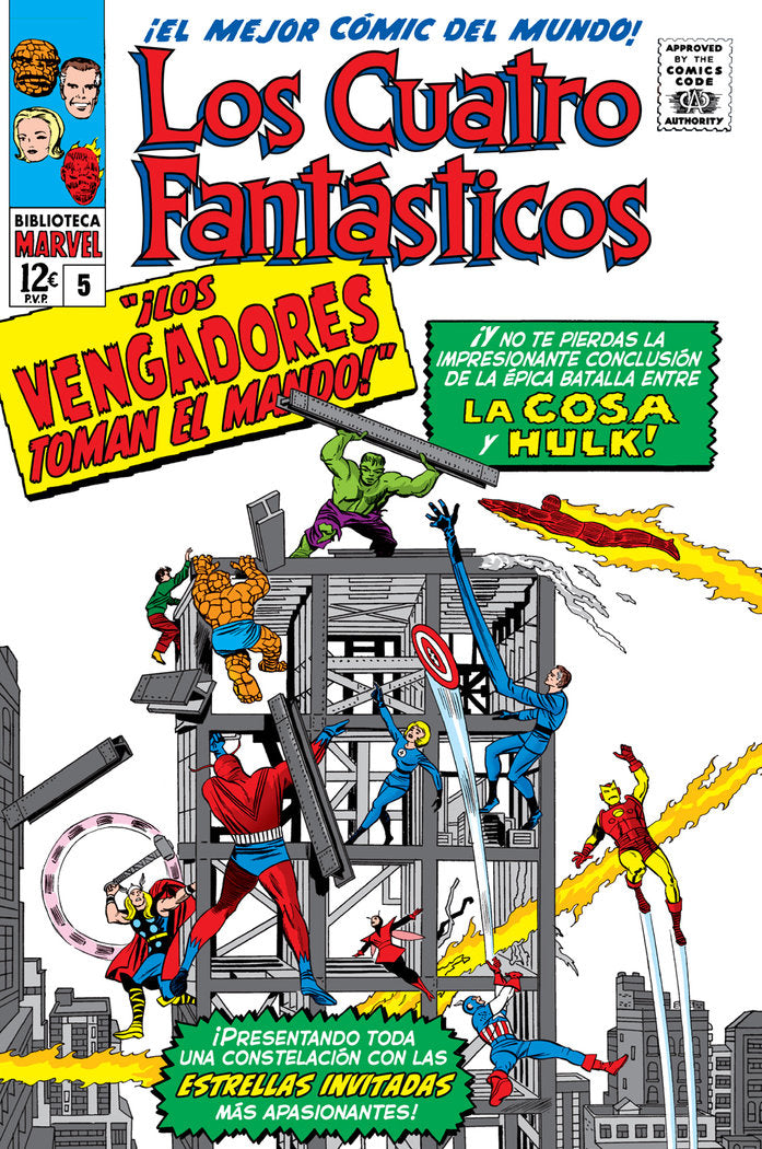 LOS 4 FANTASTICOS 5 1963-1964, de JACK KIRBY | portada del libro