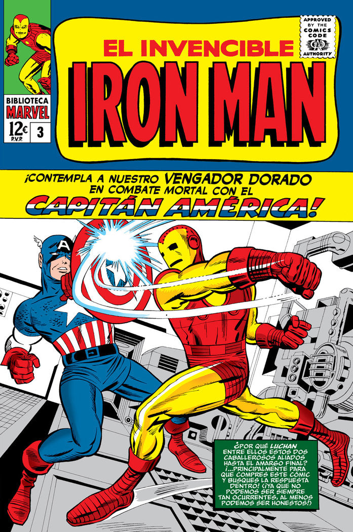 BIBM23 INVENCIBLE IRON MAN 3 1964-65, de STAN LEE | portada del libro
