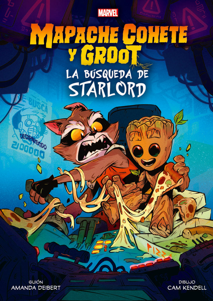 MSC06 MAPACHE Y GROOT BUSQUEDA STARLORD, de CAM KENDELL | portada del libro