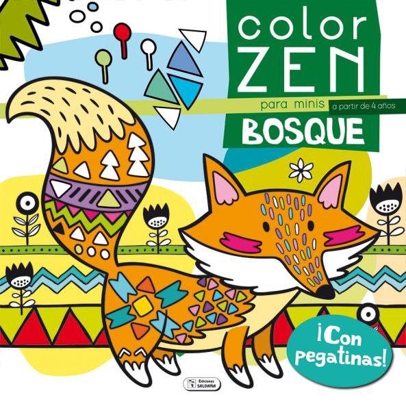 COLOR ZEN ANIMALES BOSQUE, de VARIOS | portada del libro