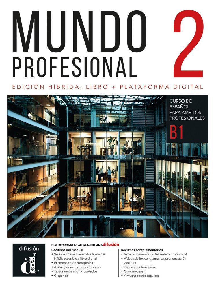 MUNDO PROFESIONAL 2 EDICION HIBRIDA PARA ESTUDIANTES, de DIAZ GUTIERREZ, EVA | portada del libro