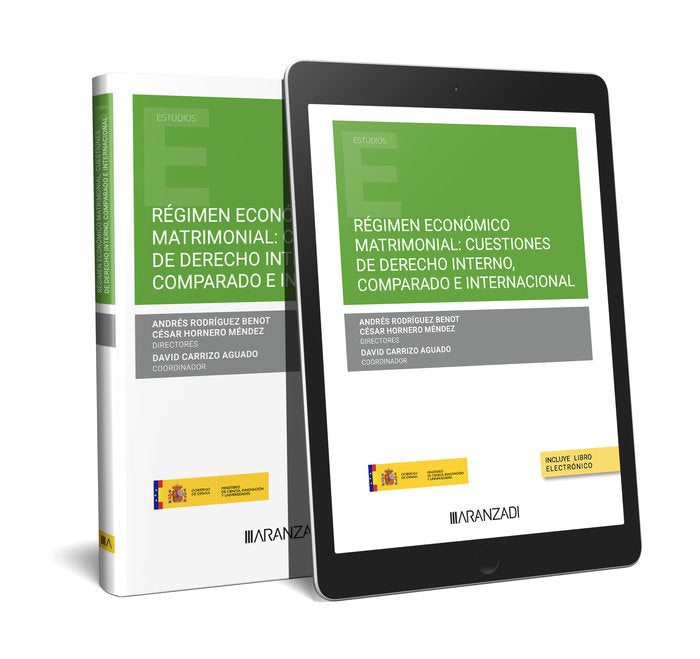 REGIMEN ECONOMICO MATRIMONIAL CUESTIONES DE DERECHO INTERNO COMPARADO, de CESAR HORNERO MENDEZ | portada del libro