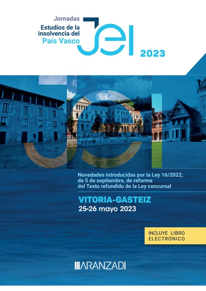 JORNADAS VITORIA GASTEIZ 25 26 MAYO 2023 ESTUDIOS DE LA INSO | portada del libro