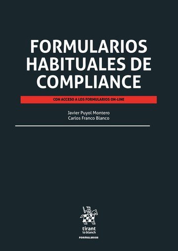 Formularios habituales de compliance, de PUYOL MONTERO | portada del libro