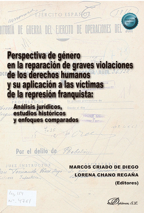 PERSPECTIVA DE GENERO EN LA REPARACION DE GRAVES VIOLACIONES | portada del libro
