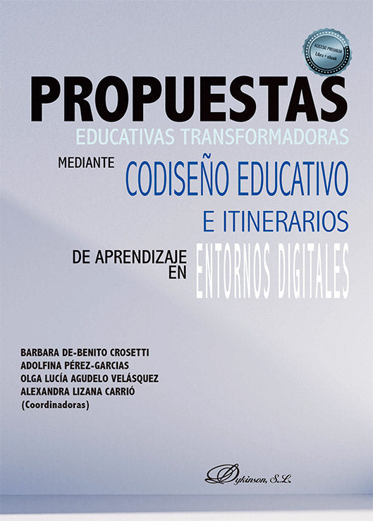 PROPUESTAS EDUCATIVAS TRANSFORMADORAS MEDIANTE CODISEÑO EDUC | portada del libro