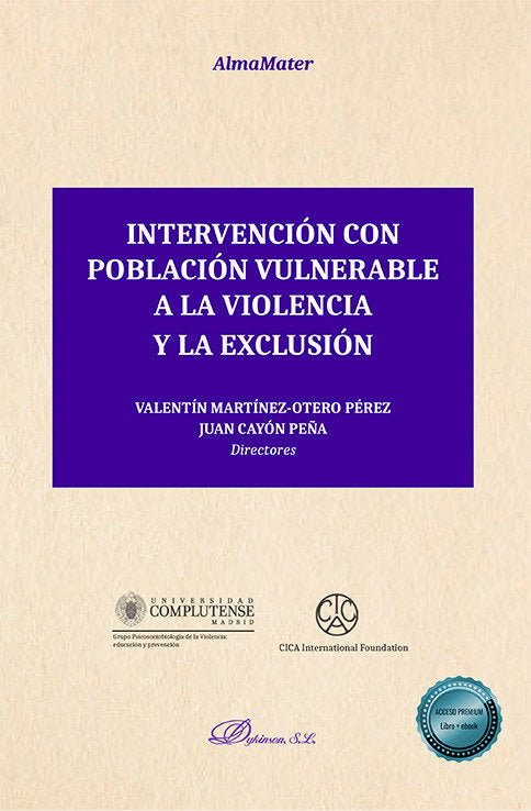 Intervención con población vulnerable a la violencia y la exclusión, de AA.VV. | portada del libro
