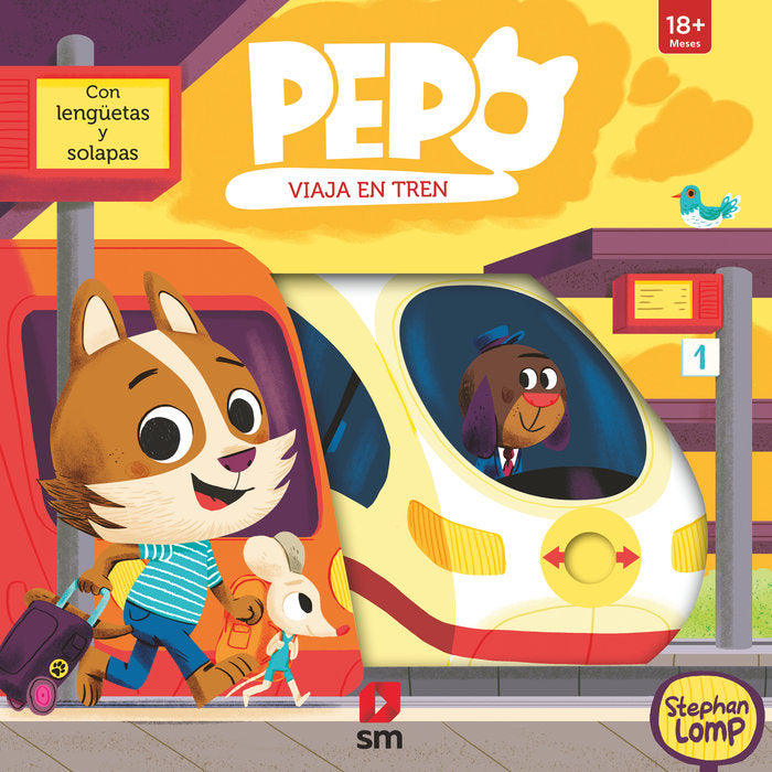 Pepo viaja en tren, de LOMP, STEPHAN | portada del libro