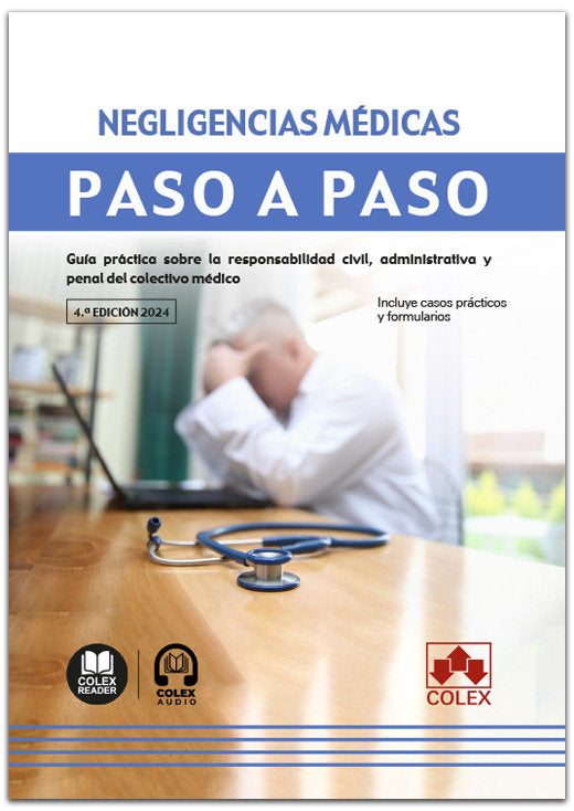 NEGLIGENCIAS MEDICAS PASO A PASO 2024 | portada del libro