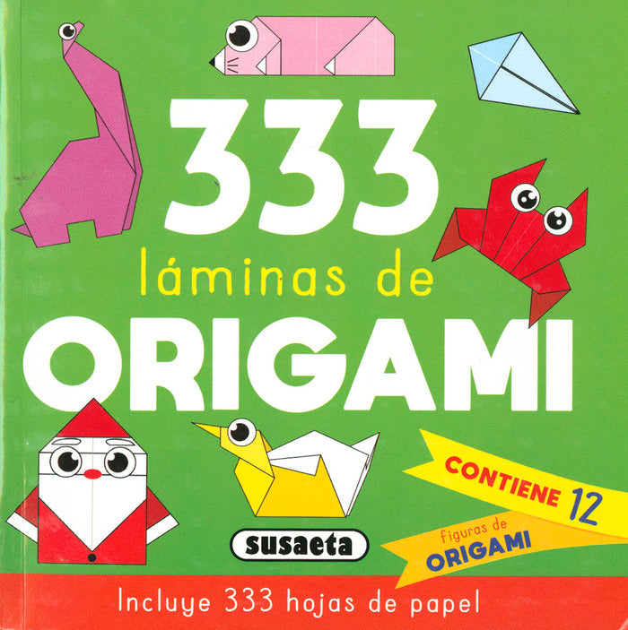 333 LAMINAS DE ORIGAMI VERDE, de EDICIONES, SUSAETA | portada del libro