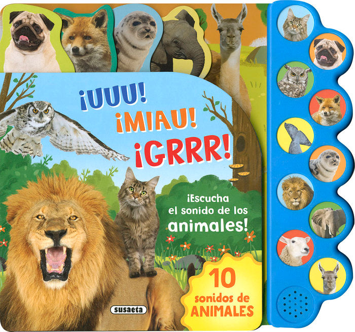 ¡ESCUCHA EL SONIDO DE LOS ANIMALES!, de EDICIONES, SUSAETA | portada del libro