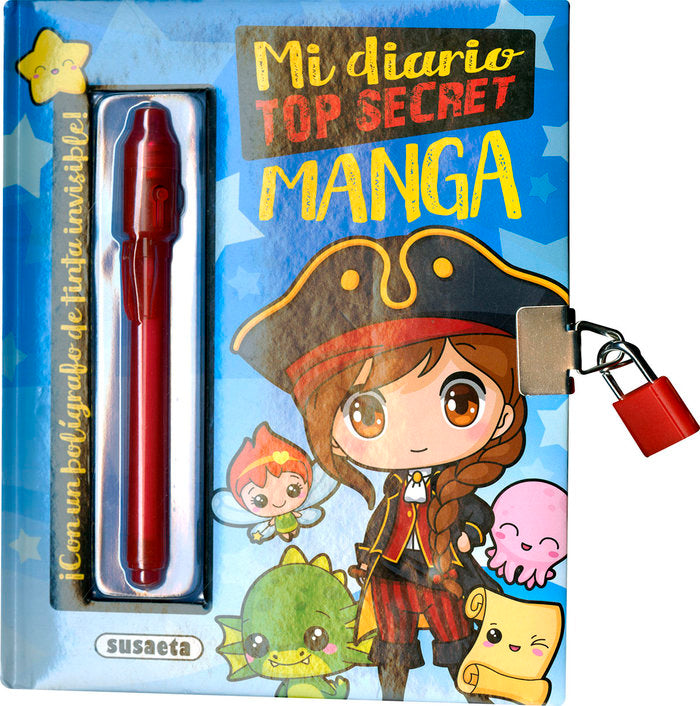 MI DIARIO TOP SECRET MANGA, de SUSAETA EDICIONES | portada del libro