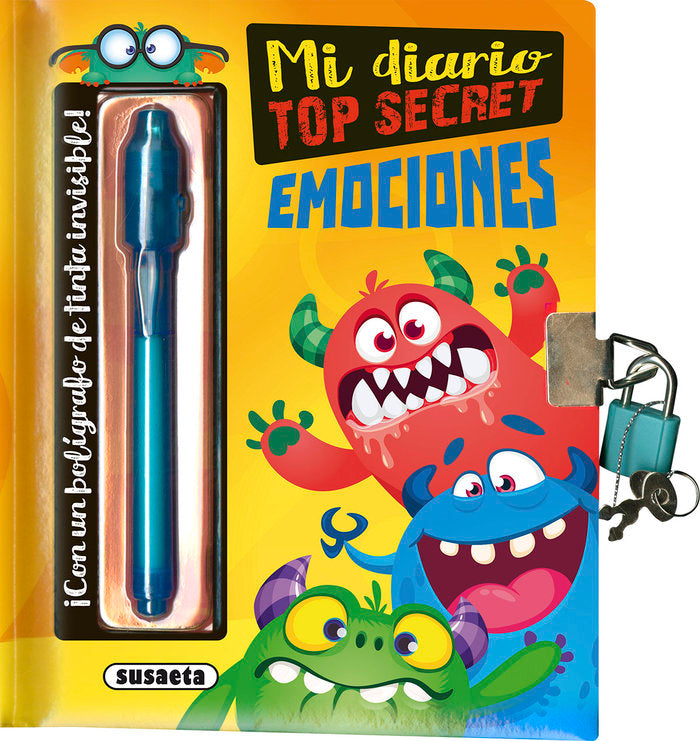 MI DIARIO TOP SECRET EMOCIONES, de SUSAETA EDICIONES | portada del libro