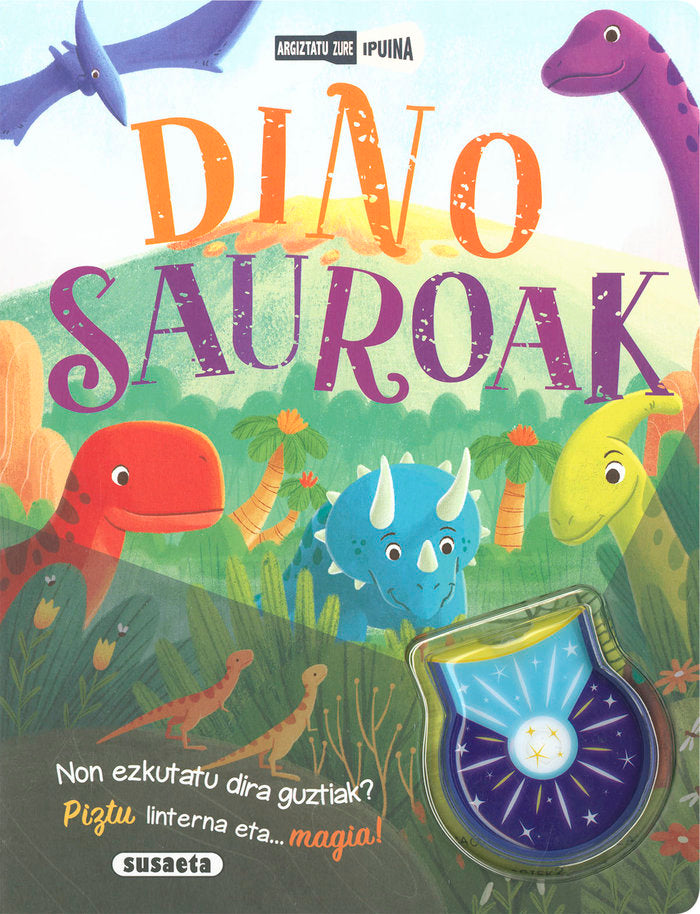 DINOSAUROAK, de SUSAETA EDICIONES | portada del libro