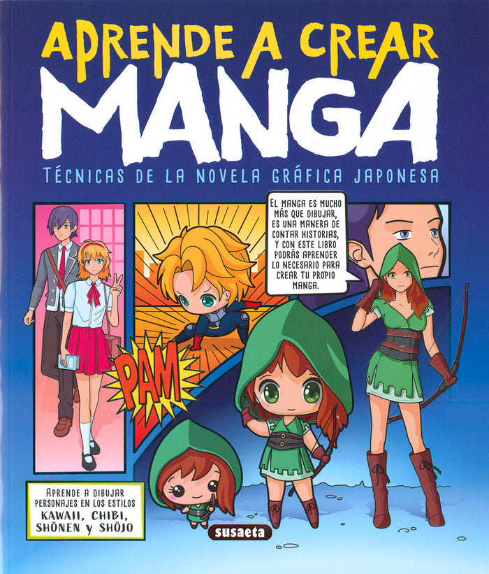 APRENDE A CREAR MANGA, de URIEL, ROBERTO | portada del libro