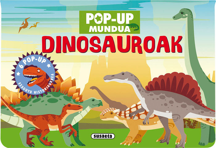 DINOSAUROAK, de SUSAETA EDICIONES | portada del libro