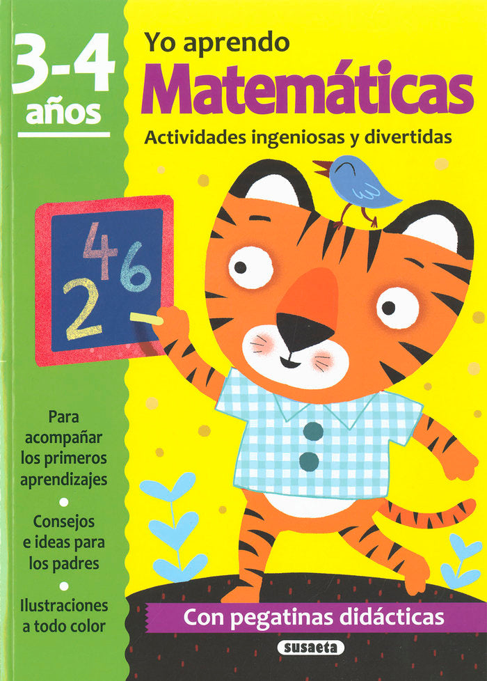 MATEMATICA 3-4 AÑOS, de SUSAETA, EQUIPO | portada del libro