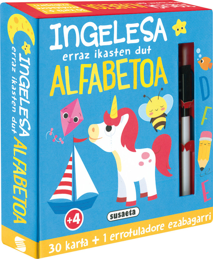 INGELESA ERRAZ IKASTEN DUT ALFABETOA, de YOMIKOKO | portada del libro