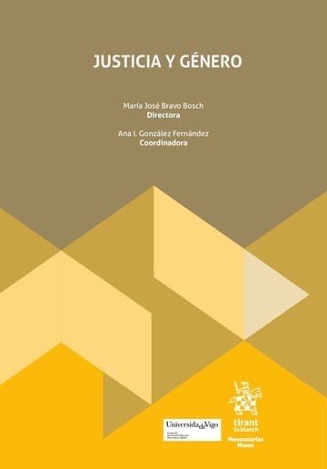 JUSTICIA Y GENERO, de BRAVO BOSCH | portada del libro