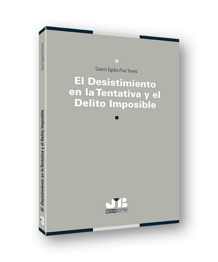 El desistimiento en la tentativa y el delito imposible, de Piva Torres, Gianni Egidio | portada del libro