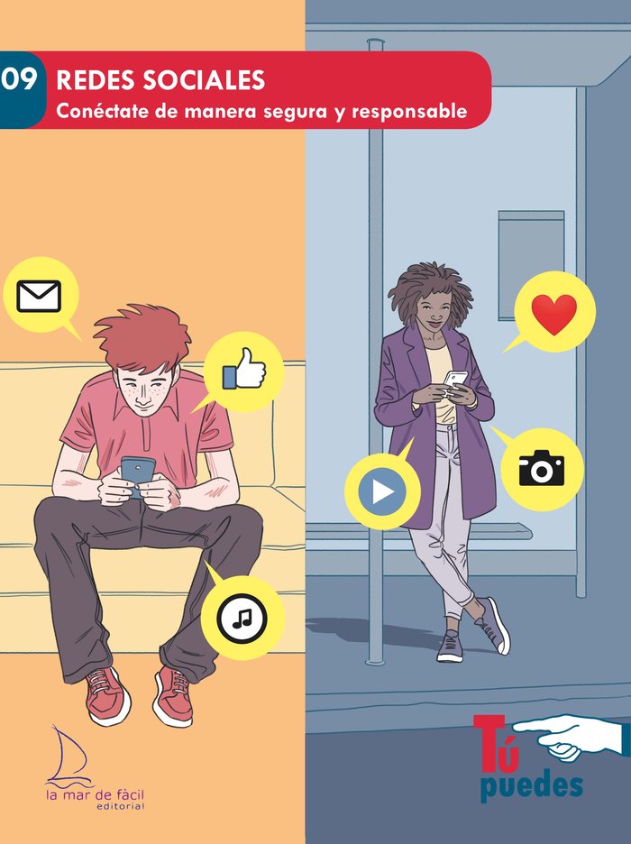 REDES SOCIALES. CONECTATE DE MANERA SEGURA Y RESPONSABLE, de Alegría | portada del libro