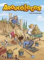 ARQUEOLOGOS 1. A TOPE DE EXCAVACIONES | portada del libro