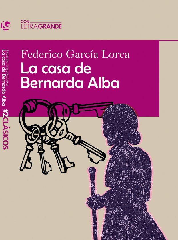 La casa de Bernarda Alba (Edicion letra grande), de García Lorca | portada del libro