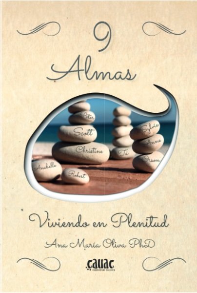 9 ALMAS VIVIENDO EN PLENITUD, de ANA MARIA OLIVA | portada del libro