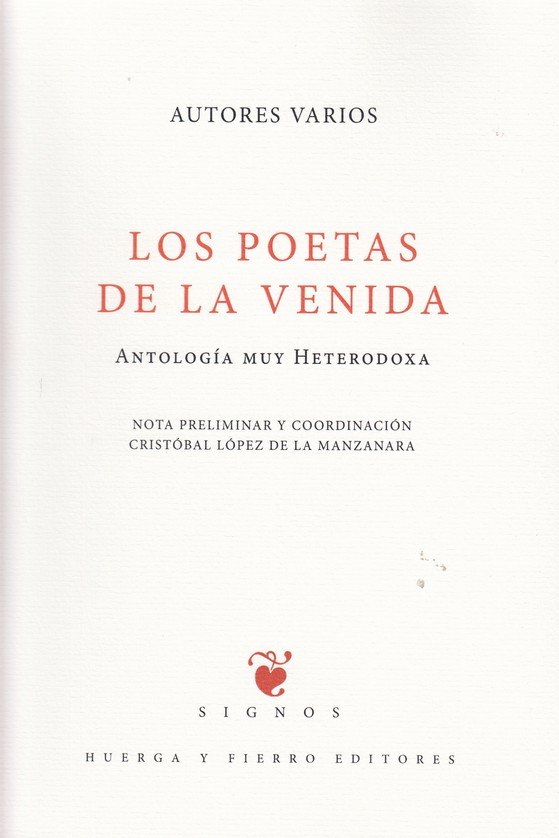 Los poetas de la venida, de Blanco Rubio, Ezequías 1952 | portada del libro