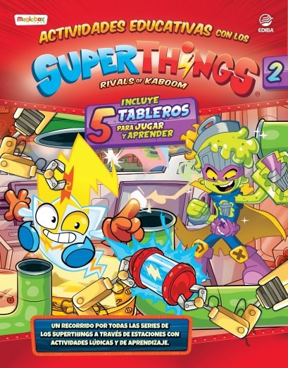 Actividades Educativas con los Superthings - Kazoom Kids | portada del libro