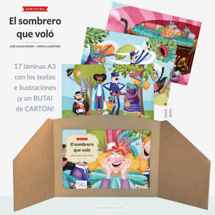 EL SOMBRERO QUE VOLO KAMISHIBAI A3 BUTAI, de Carlos Román, José | portada del libro