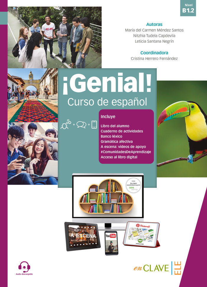GENIAL B1 2 CURSO DE ESPAÑOL, de SANTANA NEGRIN, LETICIA | portada del libro