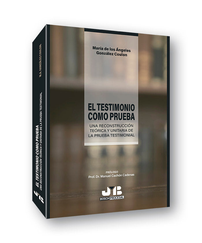 EL TESTIMONIO COMO PRUEBA, de GONZALEZ COULON, MARIA DE LOS ANGELES | portada del libro