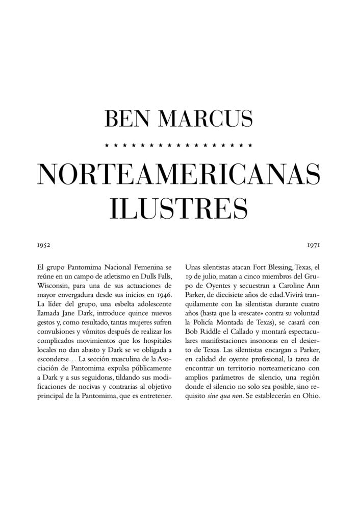 NORTEAMERICANAS ILUSTRES, de MARCUS, BEN | portada del libro