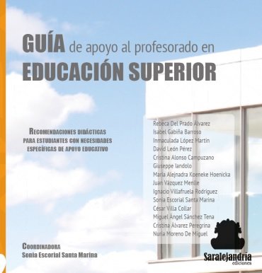 GUÍA de apoyo al profesorado en EDUCACIÓN SUPERIOR, de A.A.V.V., A.A.V.V. | portada del libro