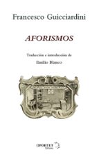 AFORISMOS, de Francesco Guicciardini | portada del libro