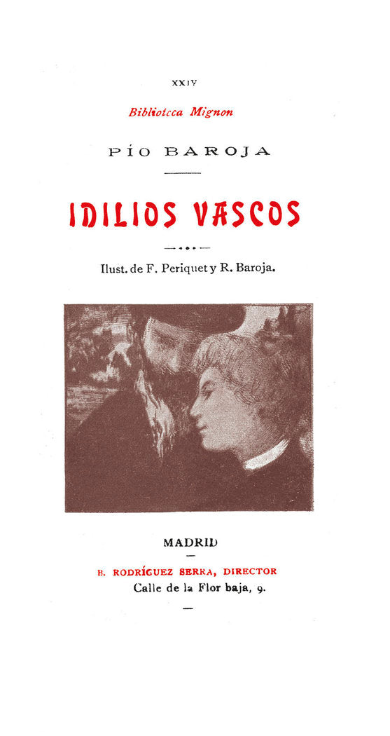 IDILIOS VASCOS, de PIO BAROJA | portada del libro