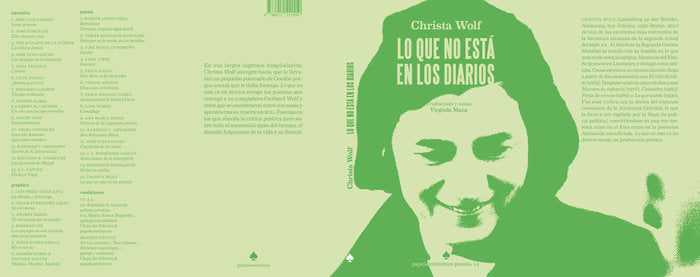 LO QUE NO ESTA EN LOS DIARIOS, de WOLF, CHRISTA | portada del libro