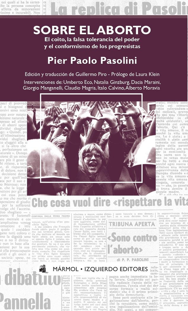 SOBRE EL ABORTO, de Pasolini, Pier Paolo | portada del libro