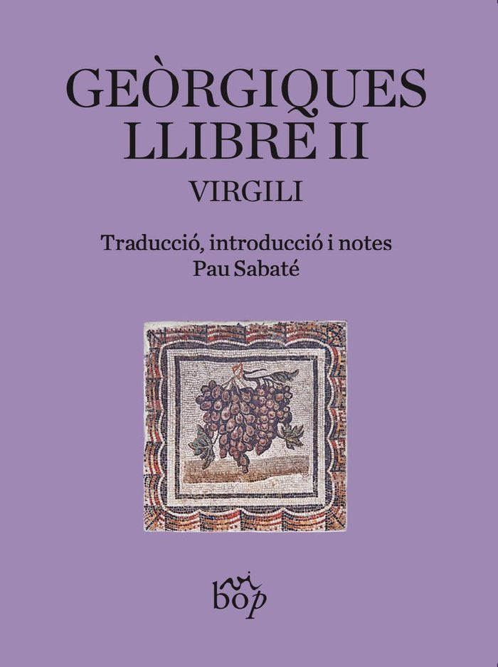 GEORGIQUES LLIBRE II, de VIRGILI | portada del libro