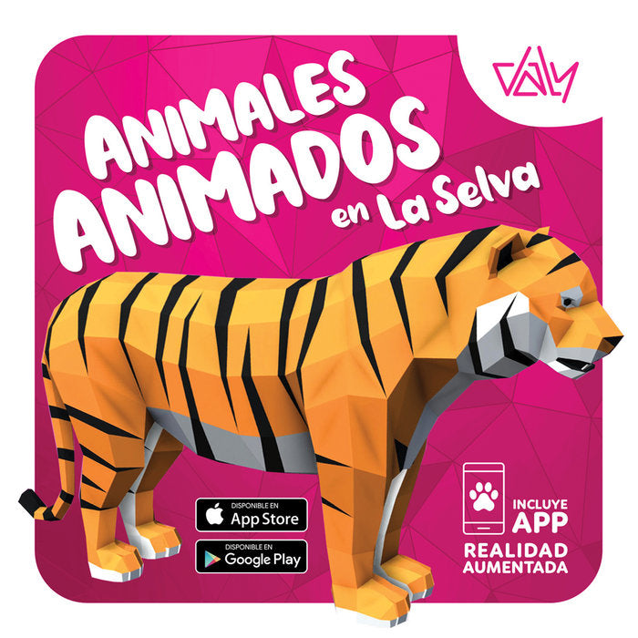 ANIMALES ANIMADOS EN LA SELVA, de Daly | portada del libro