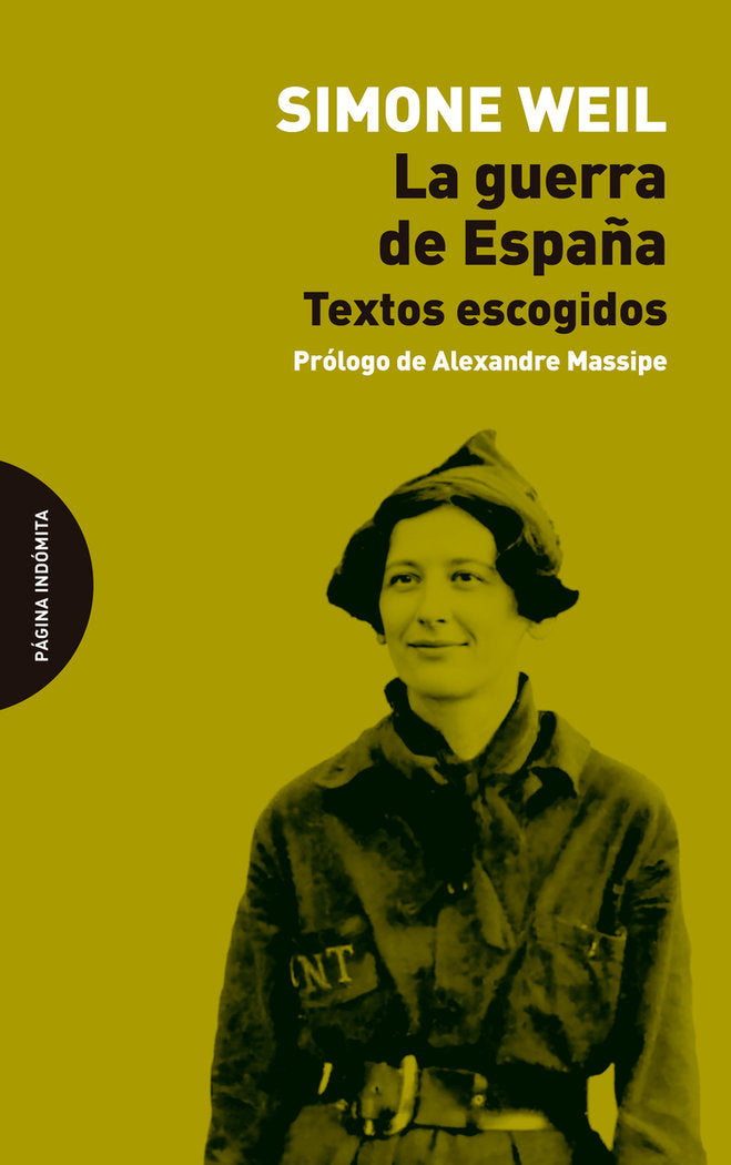 LA GUERRA DE ESPAÑA, de WEIL, SIMONE | portada del libro