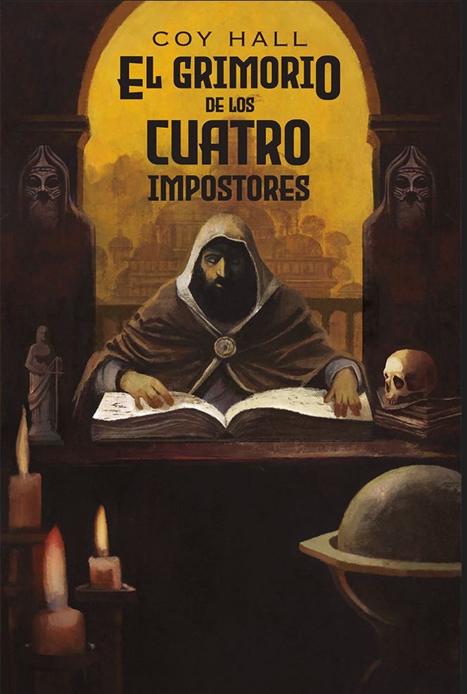 EL GRIMORIO DE LOS CUATRO IMPOSTORES, de HALL, COY | portada del libro